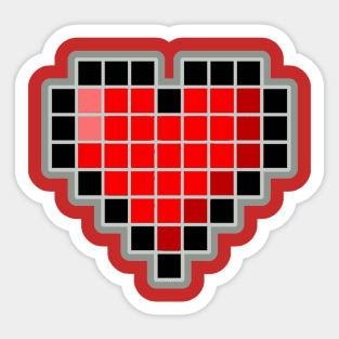 Pixel Heart - Plus One Life Sticker